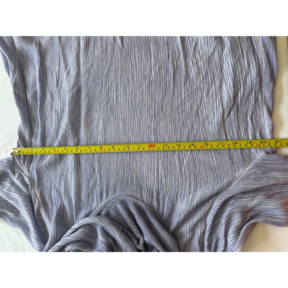 Soft Surroundings Crinkle Asymmetric Cowl Neck Tunic Top Boho Size Petite Large - Picture 8 of 12